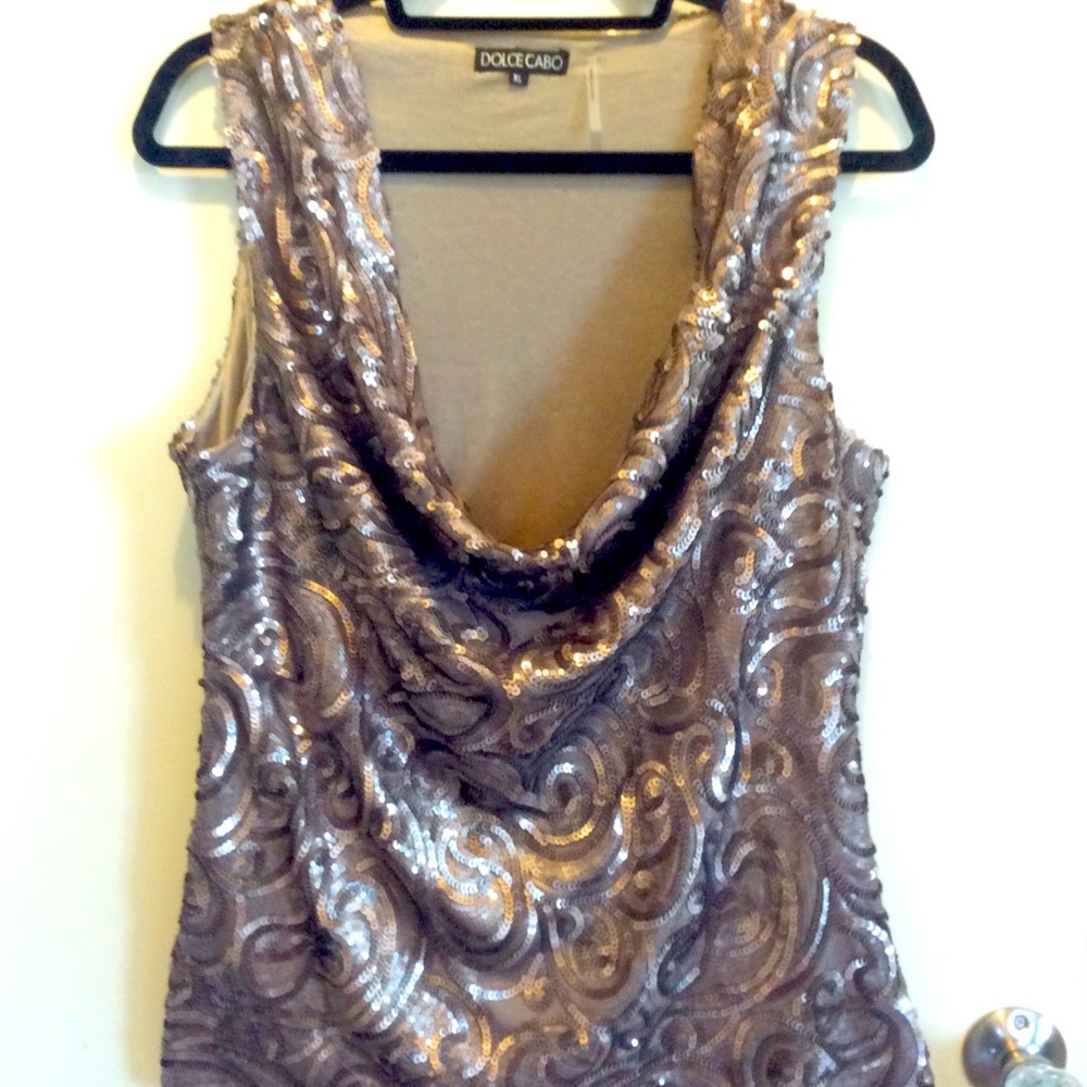 Dolce Cabo sequined tank